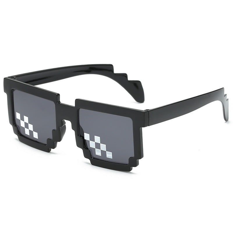 Damen auffällige Pixel-Optik Sonnenbrille Karnz