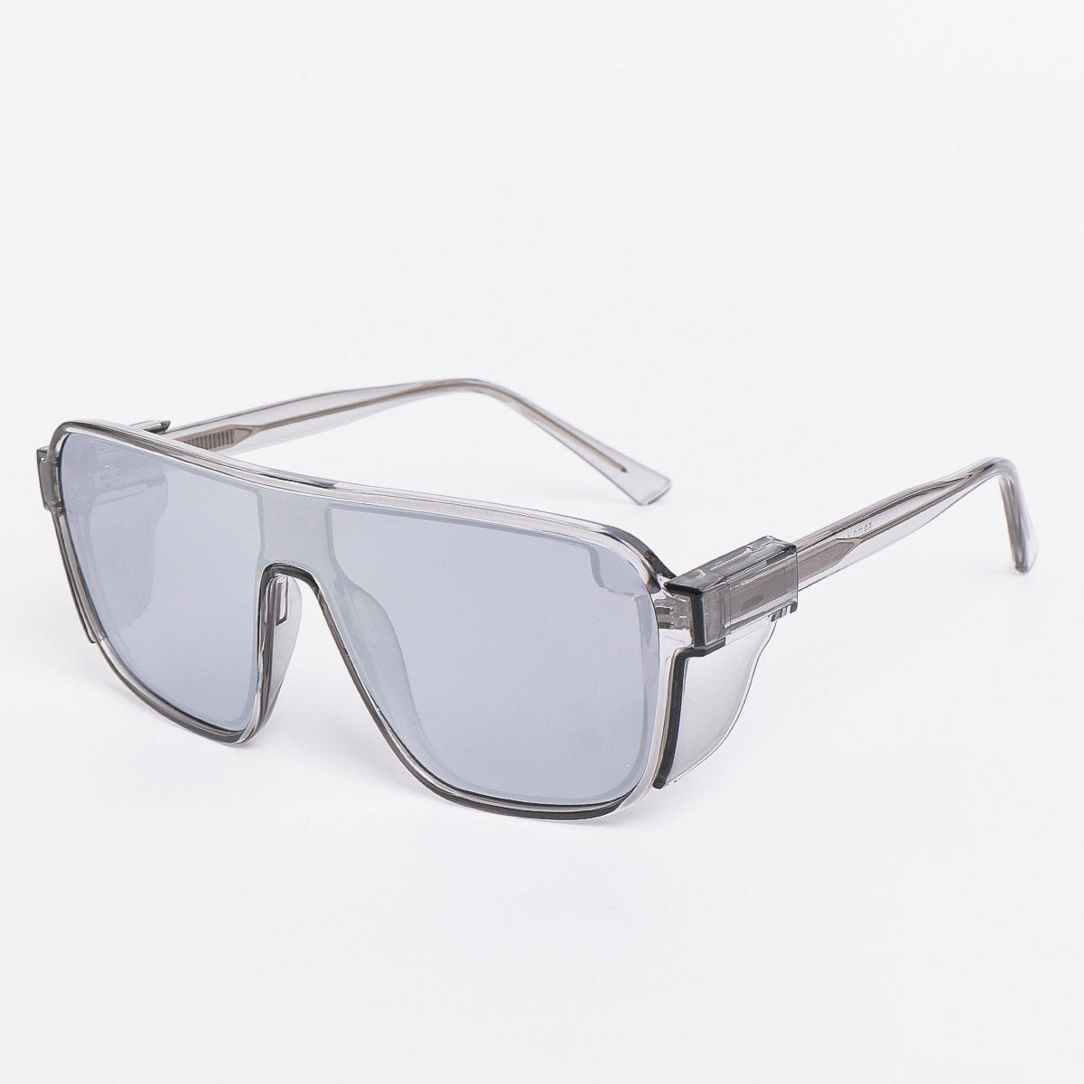 Damen sportliche Sonnenbrille im futuristischen Design mit farbigen Gläsern Karnz