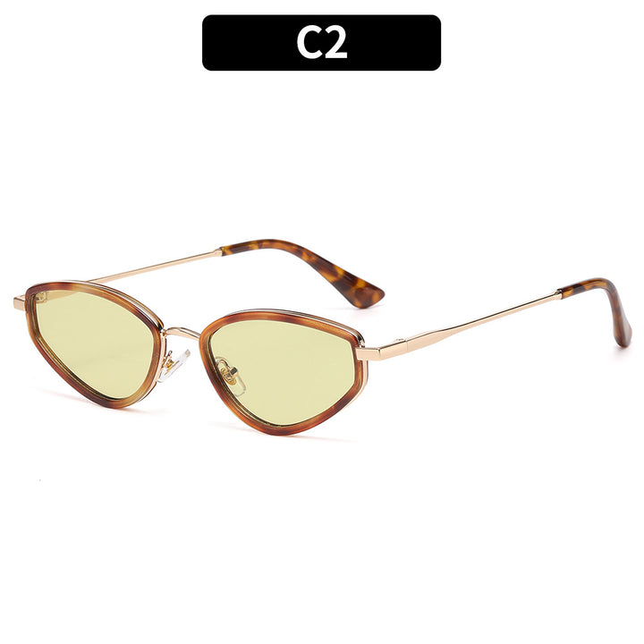 Schicke Winkelförmige Katzenaugen-Sonnenbrille