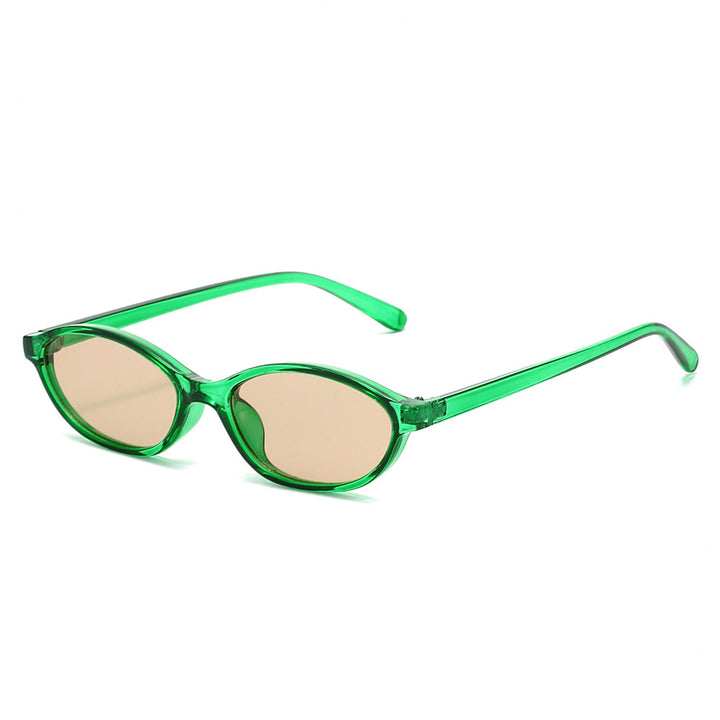 Retro-inspirierte schlanke ovale Sonnenbrille Karnz