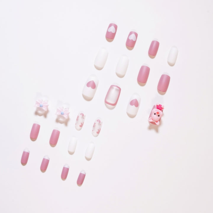 Künstliche Nagelkunst mit verspieltem Tier-Design Karnz