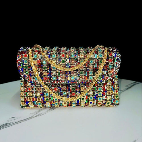Dekorative Kristall Abend-Clutch
