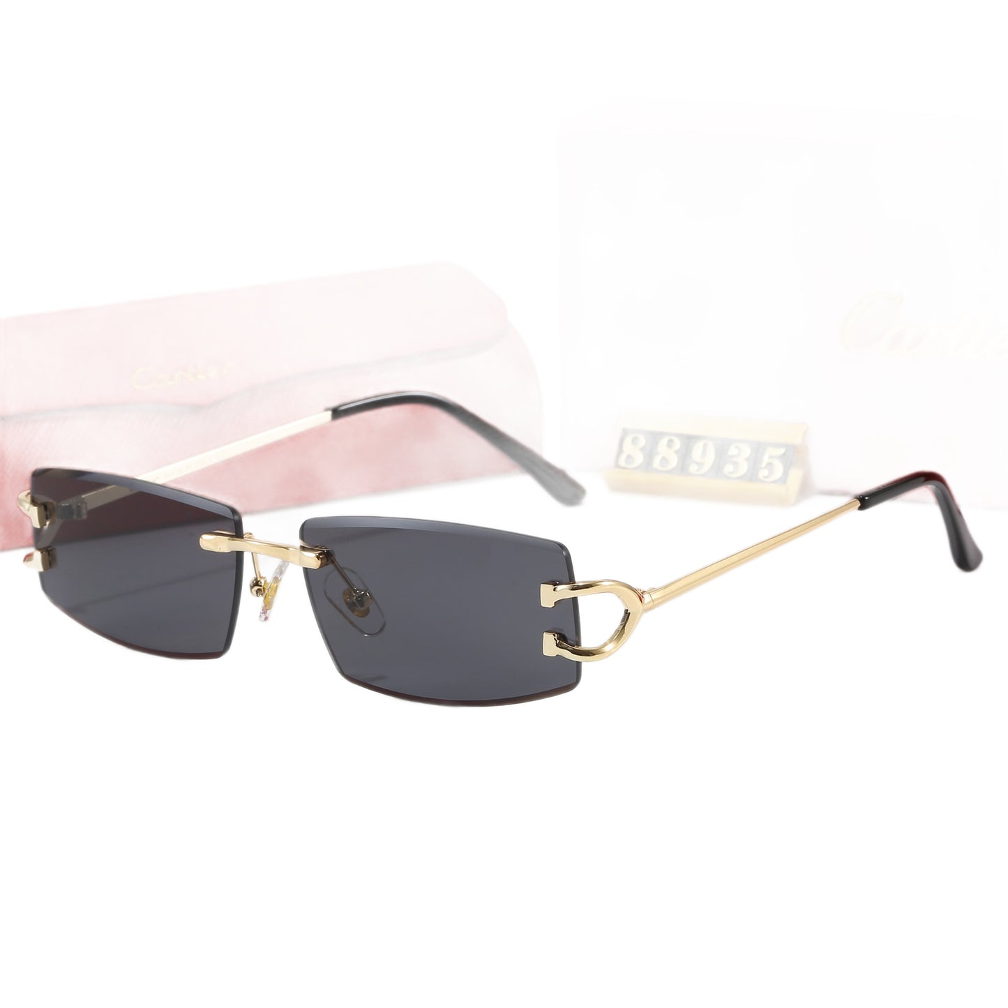 Damen Elegante Minimalistische Sonnenbrille mit einzigartigen Metalldetails Karnz