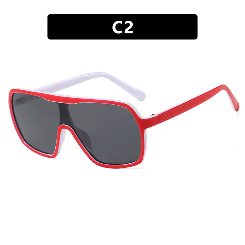 Damen oversized Sonnenbrille mit breitem Rahmen Karnz