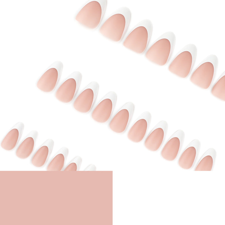 Kunstvolle Stiletto-Nägel mit elegantem französischem Design Karnz