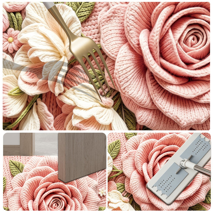 Blumen Design Badezimmermatte Karnz
