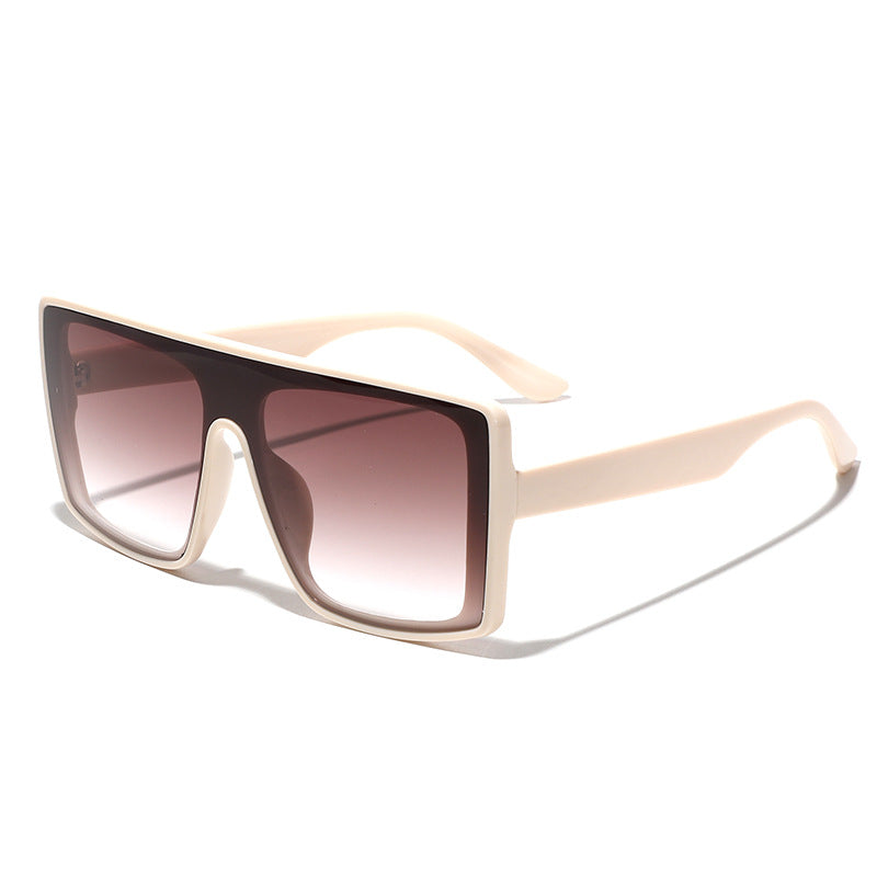 Damen oversized quadratische Sonnenbrille mit luxuriösem Schildpatt-Design Karnz