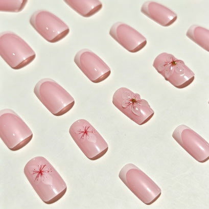 Blumen Design Presse-On Nagelspitzen Karnz