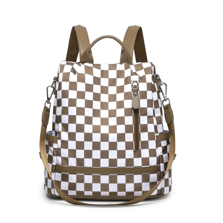 Stylische kariert Rucksack Karnz