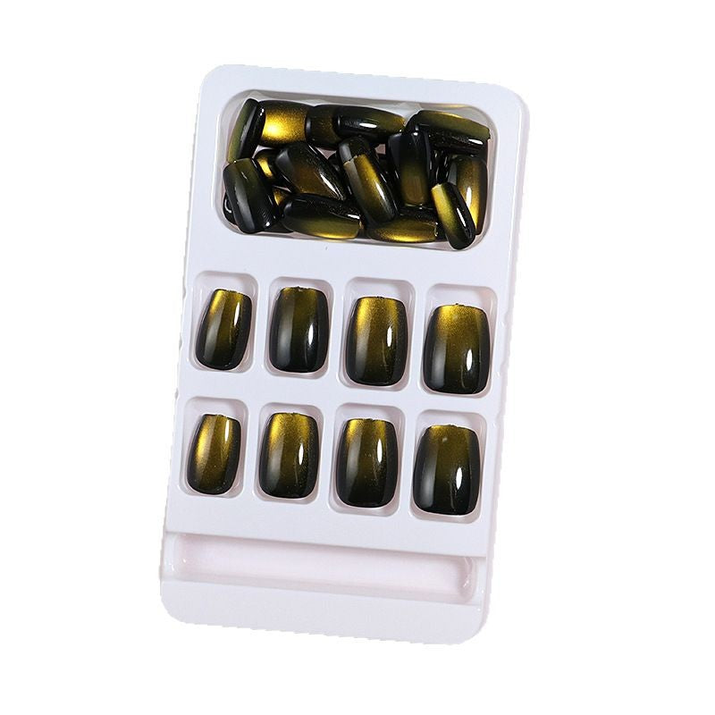 Glänzende Metallische Press-On Nagelspitzen Karnz