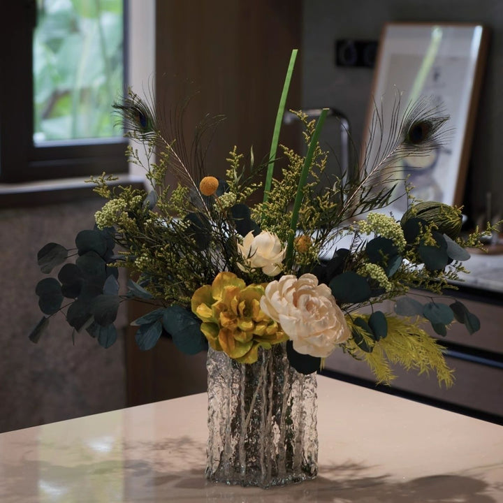 Getrockenes Blumenstrauß Arrangement
