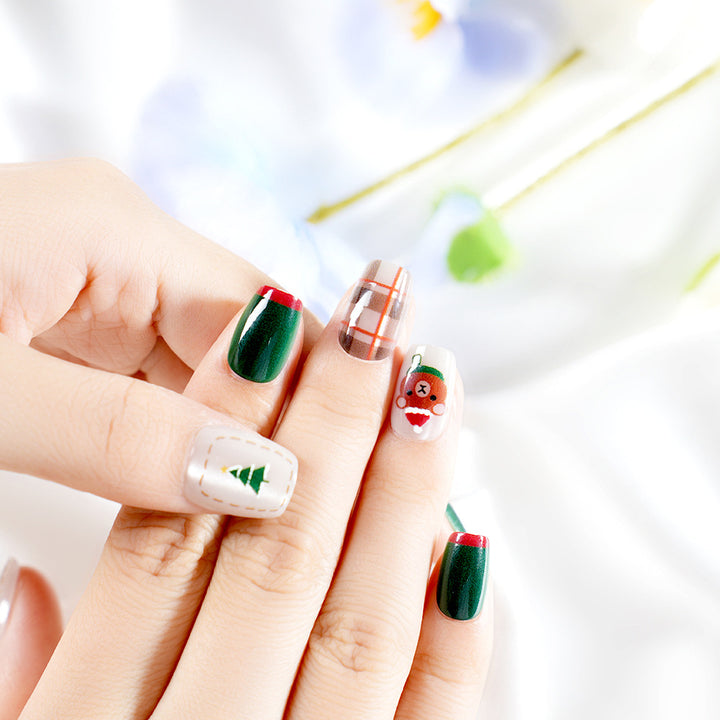 Festliches Themen-Press-On-Nagelset Karnz