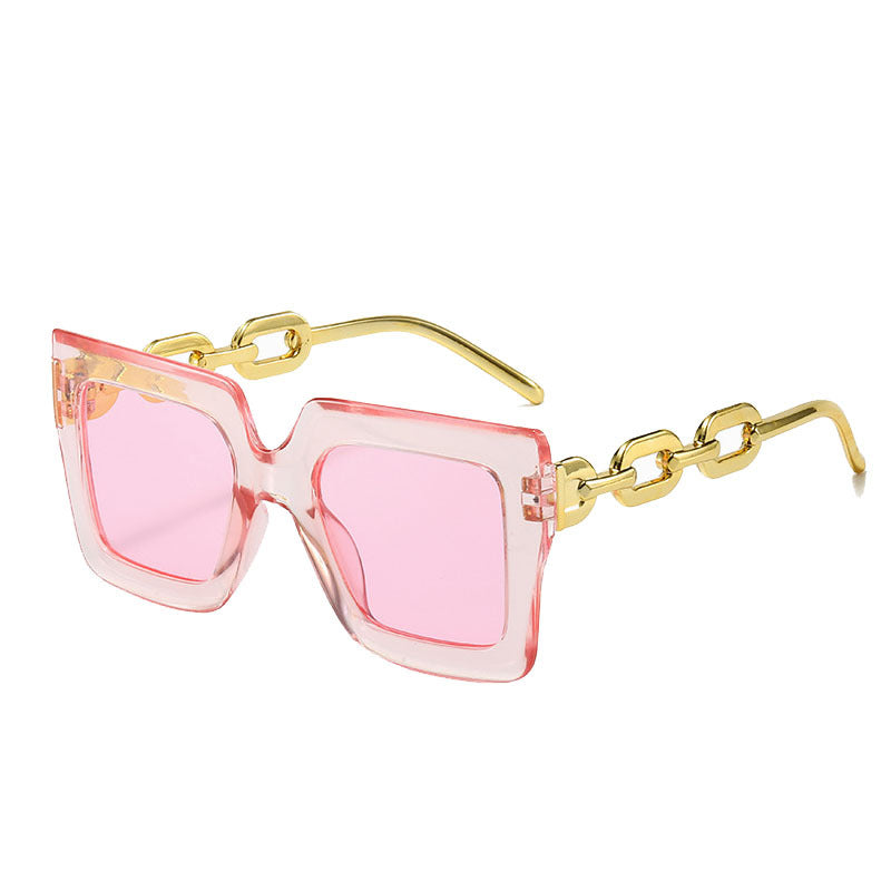 Damen Sonnenbrille mit auffälligem Kettenrahmen Karnz
