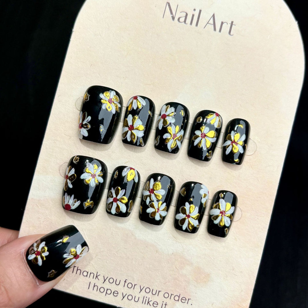 Blumen-Design Presse-auf Nagelkunst Kollektion