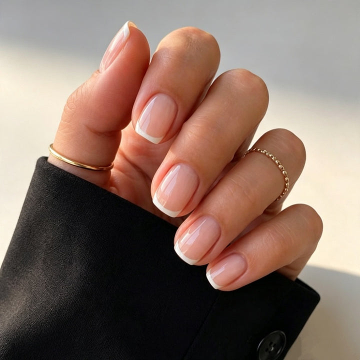 Elegantes Press-On-Nail-Set mit Französischen Spitzen Karnz