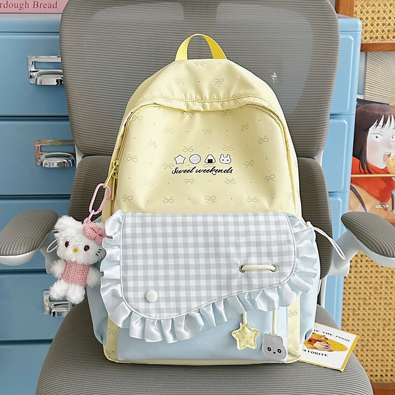 Charmanter Rüschendesign Rucksack
