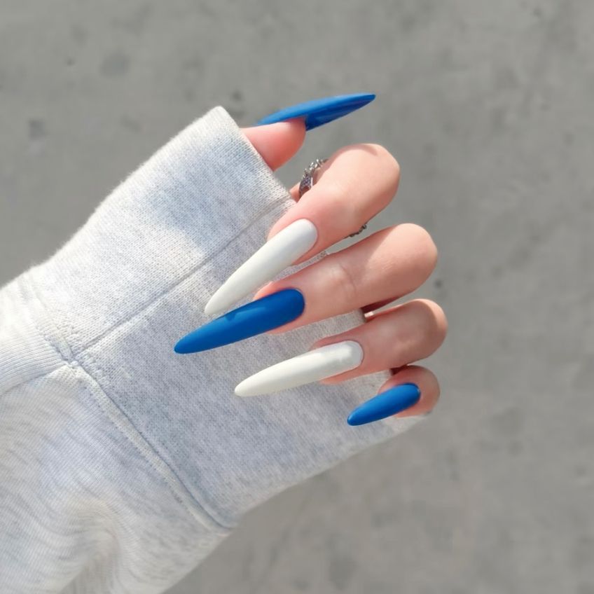 Künstlerische Lange Stiletto-Nagelverzierungen Karnz