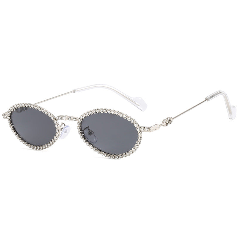 Damen extravagante Sonnenbrille mit originellem Rahmen und modernen Gläsern Karnz