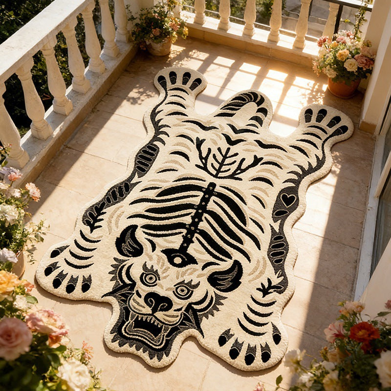 Künstlerischer Tiger-förmiger Teppich