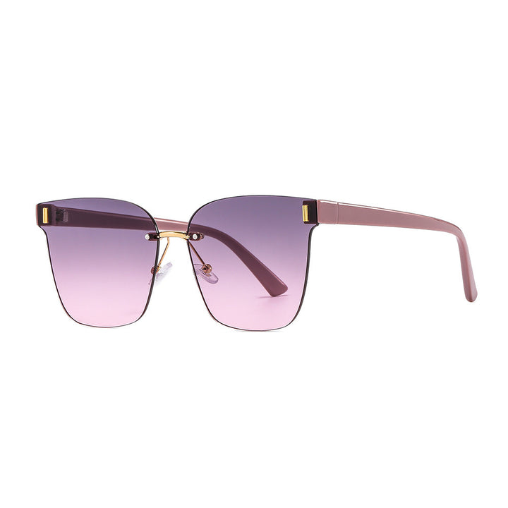 Damen Sonnenbrille im modernen Design mit breitem Rahmen Karnz