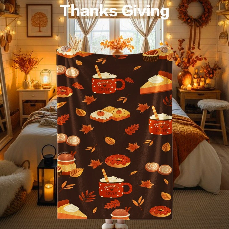 Thanksgiving-Themen Kuscheldecke