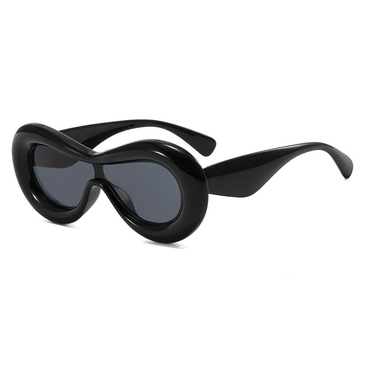 Damen futuristische Design-Sonnenbrille Karnz