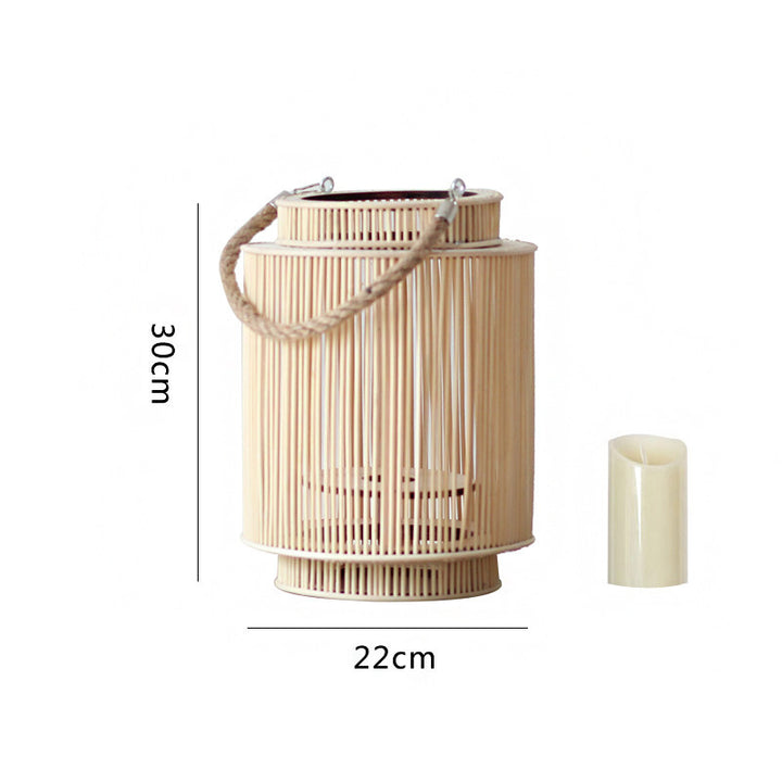 Dekorative Rattan-Laterne Karnz