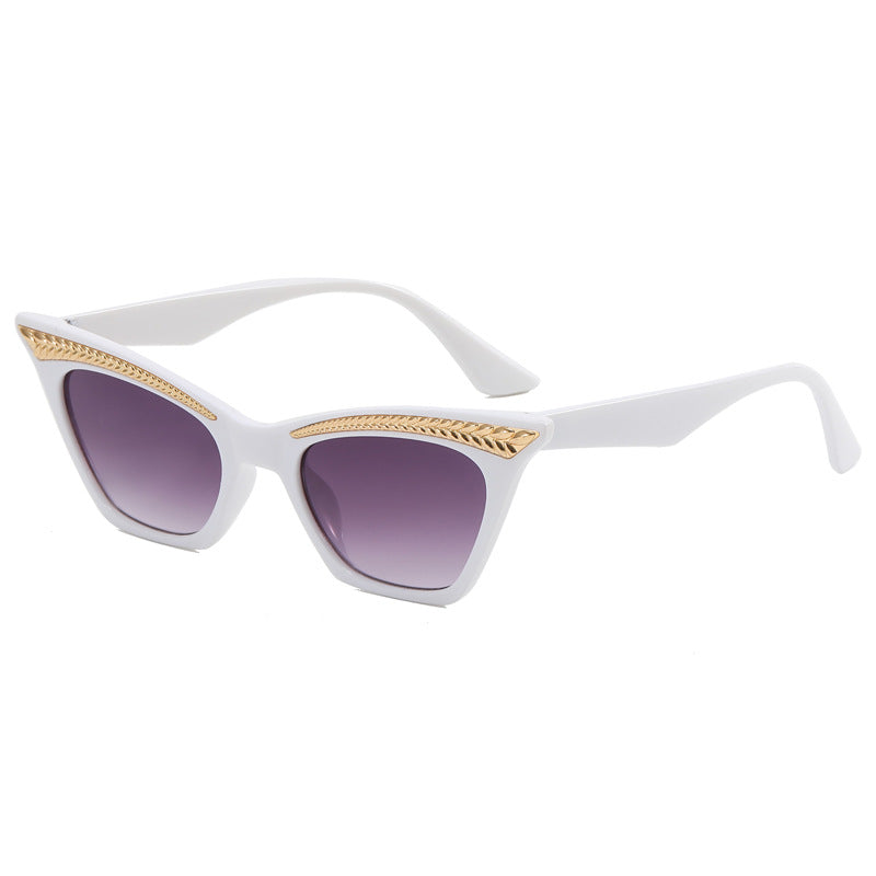Damen Cat-Eye Sonnenbrille mit luxuriösem Detail Karnz
