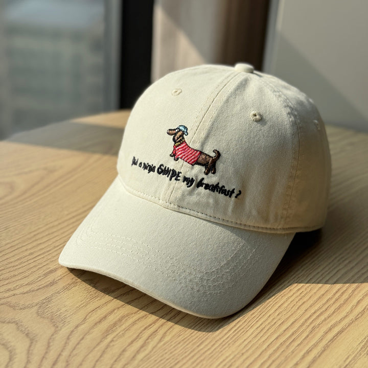 Spaß bestickte Dackel Baseballmütze