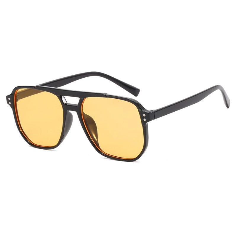 Damen modische Sonnenbrille mit kantigem Rahmen Karnz