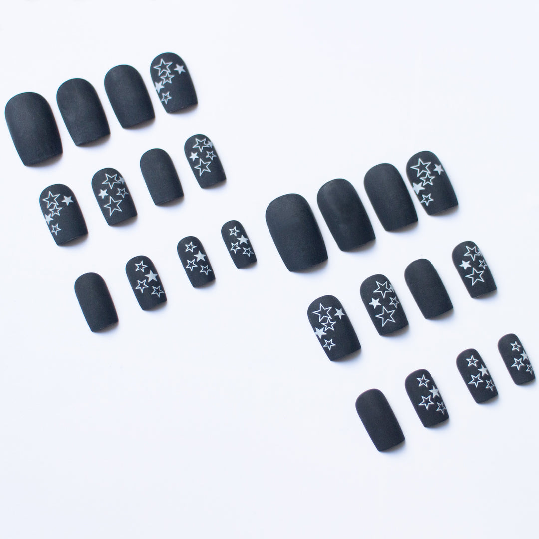 Künstlerisches Sternmuster Nagelkunst Set