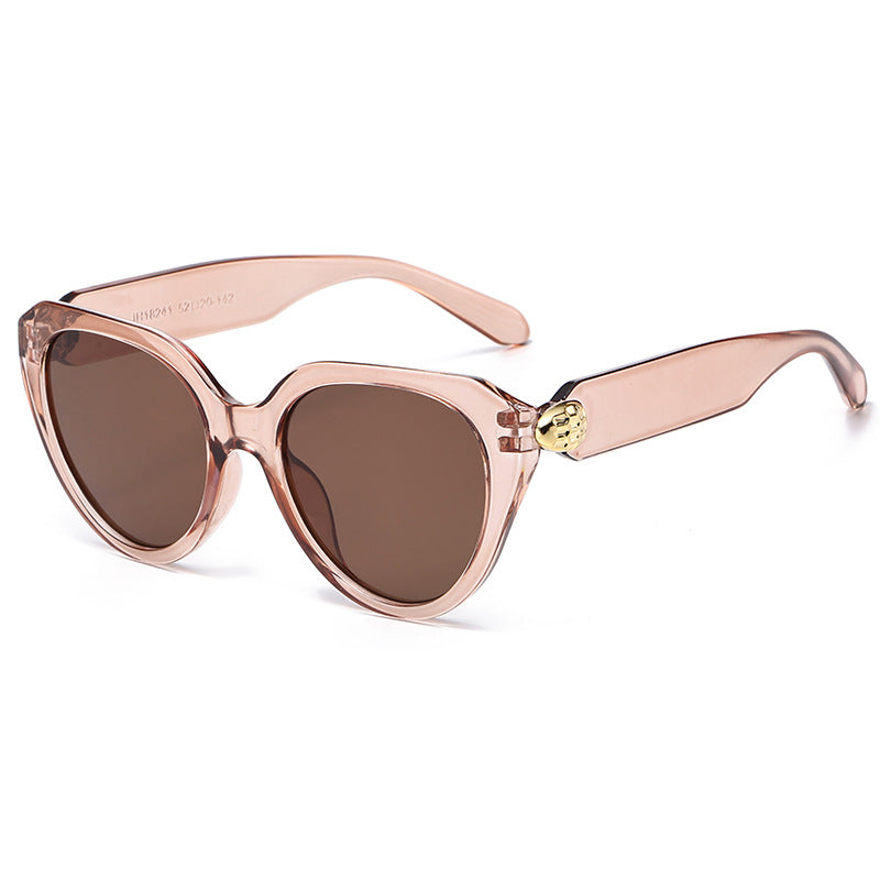 Damen Cat-Eye Sonnenbrille mit goldenen Akzenten und schützendem UV-Filter Karnz