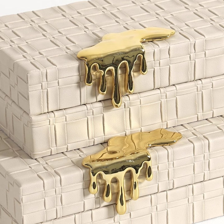 Luxuriöse dekorative Aufbewahrungsbox-Set