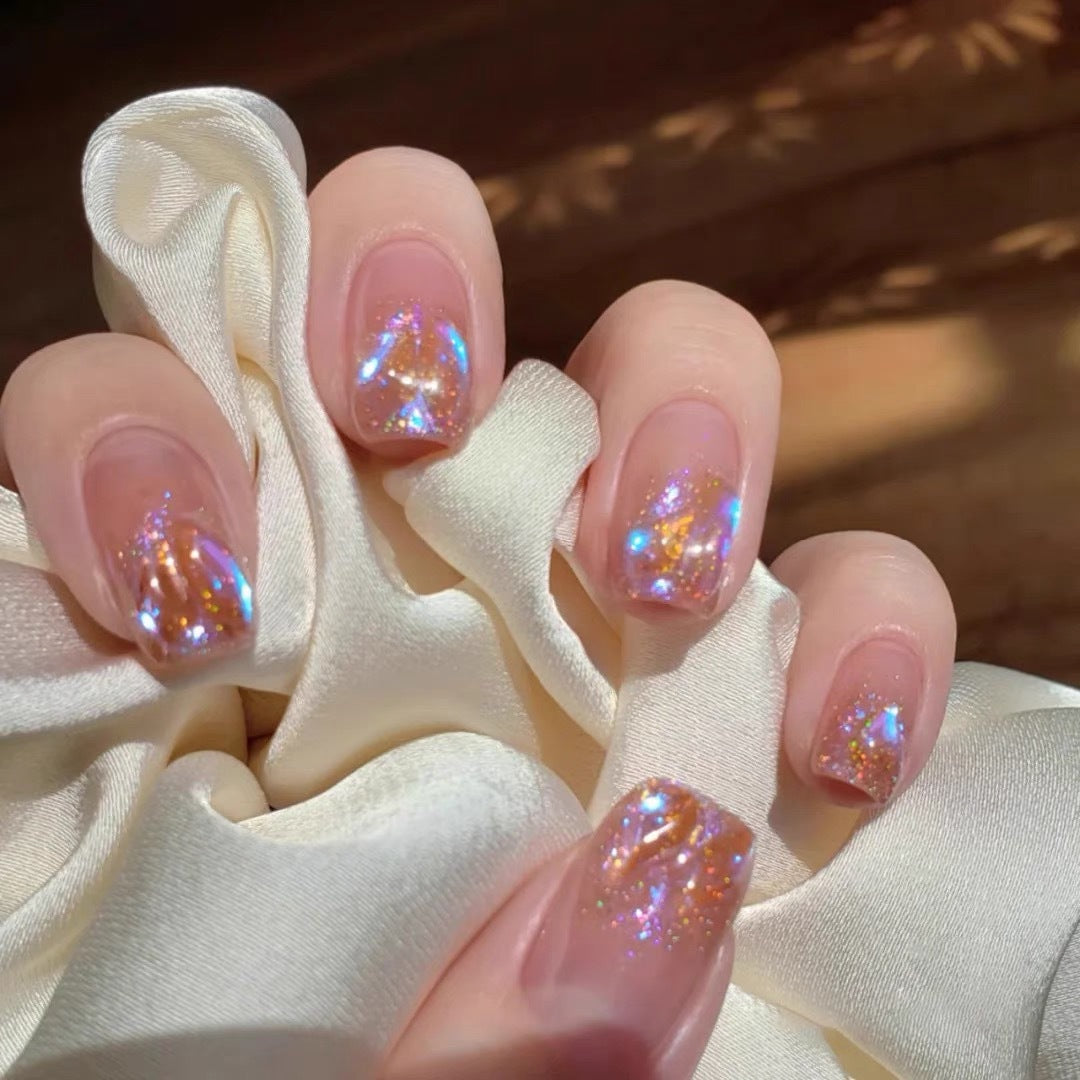 Glitzerndes Press-On Nagelkunst Set Karnz