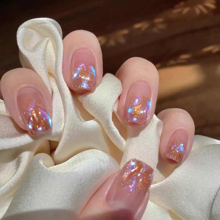Glitzerndes Press-On Nagelkunst Set Karnz