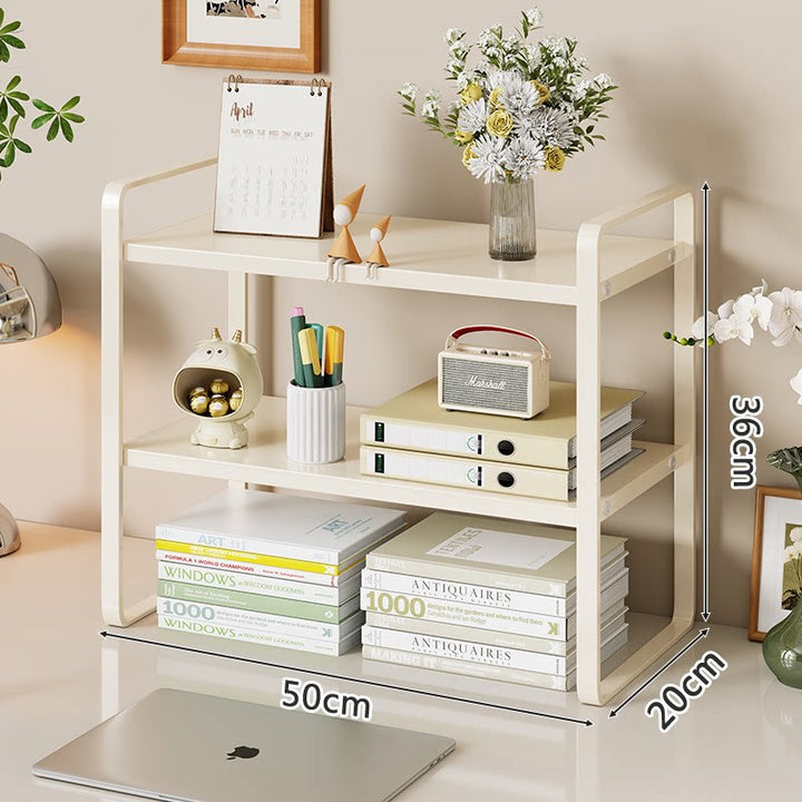 Kompakte Metall Desktop Zwei-Ebenen Organizer Regal Erhöhung