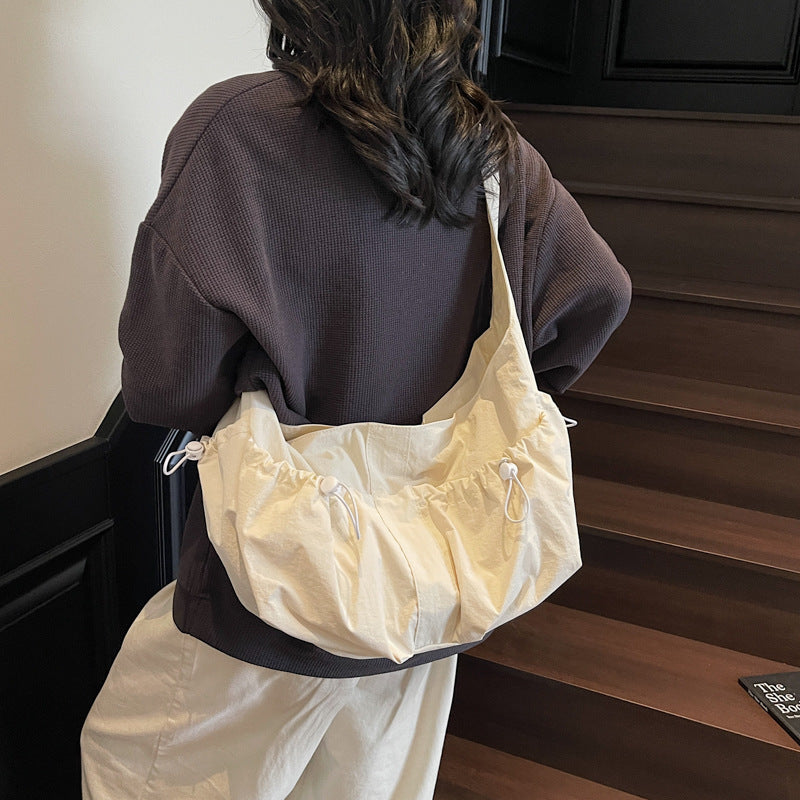 Lässige Kordelzug Hobo Schultertasche