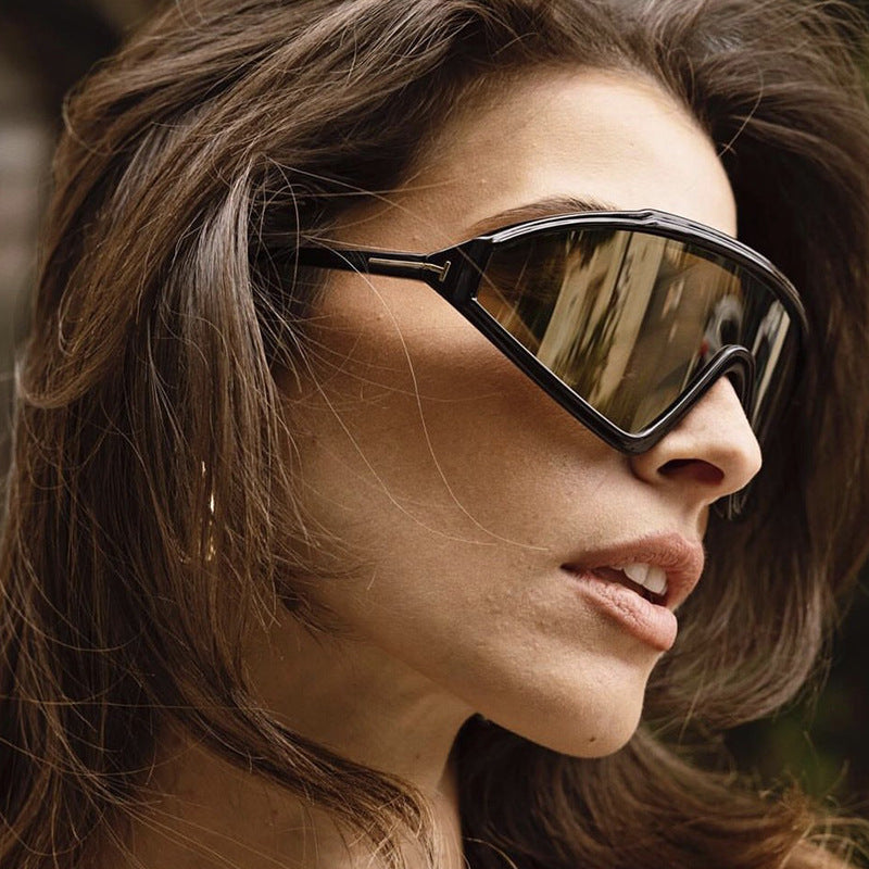 Damen Sport Sonnenbrille mit aerodynamischem Design und UV-Schutz Karnz