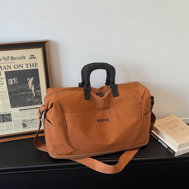 Stylische Leder Reise-Duffel-Tasche