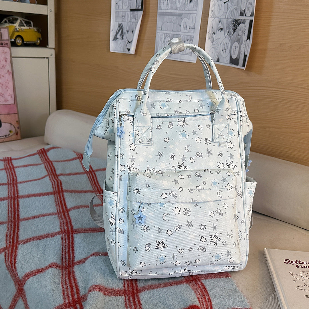 Stylischer Sternmuster-Rucksack Karnz