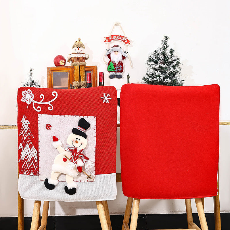 Festliche Stuhlüberzüge mit Weihnachtsmotiv Karnz