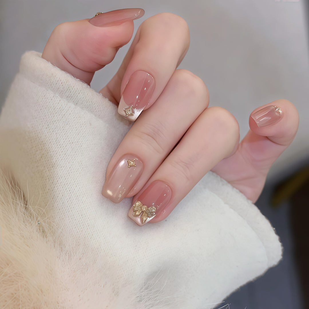 Künstliche Kunstnägel mit Eleganten Glitzerdetails Karnz
