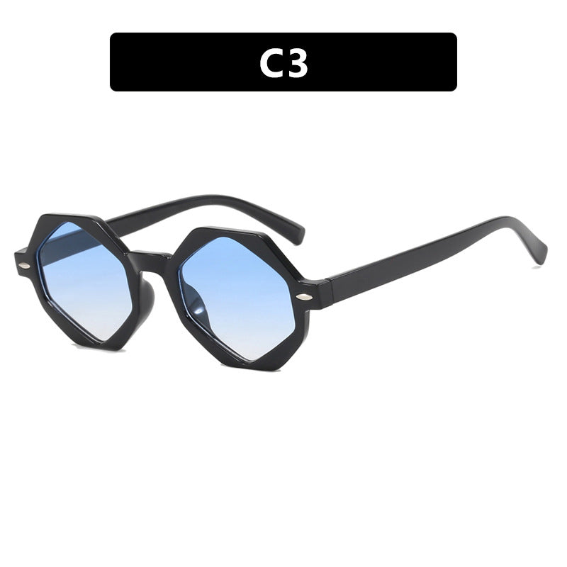 Damen trendige Sonnenbrille im modernen Achtkant-Design Karnz