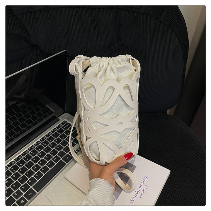 WoElegant gemusterte Kordelzugtasche Karnz