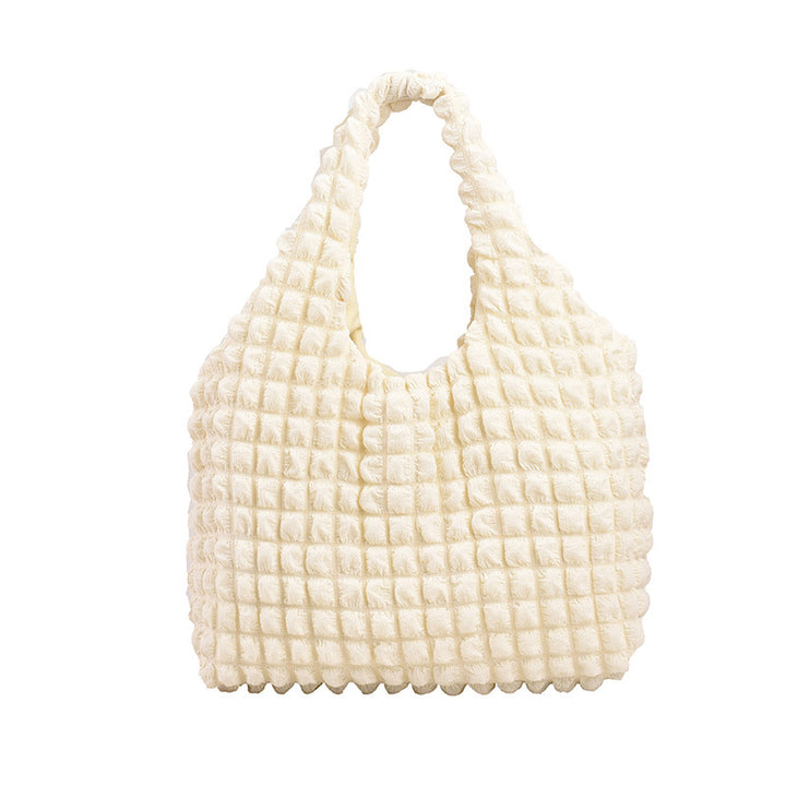 Gemütliche strukturierte Schultertasche