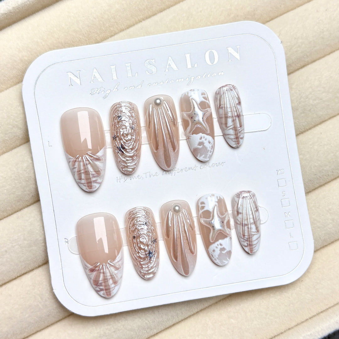 Luxuriöses künstlerisches Press-On-Nagelkunstset