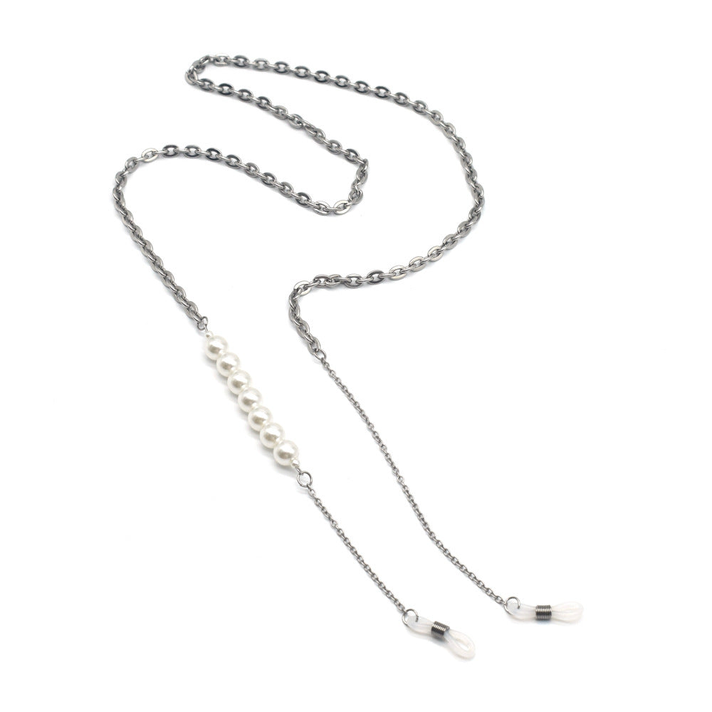 Elegante Perlenbead-Brillenhalterkette Karnz