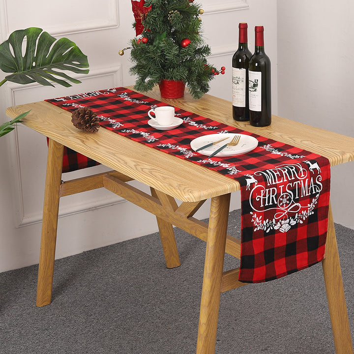 Festlicher Tischläufer mit Weihnachtsmotiv Karnz