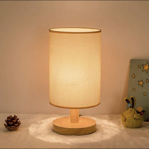Minimalistische Holz Tischlampe