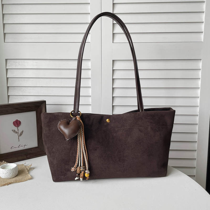Wildleder Schulter Tote Bag Karnz